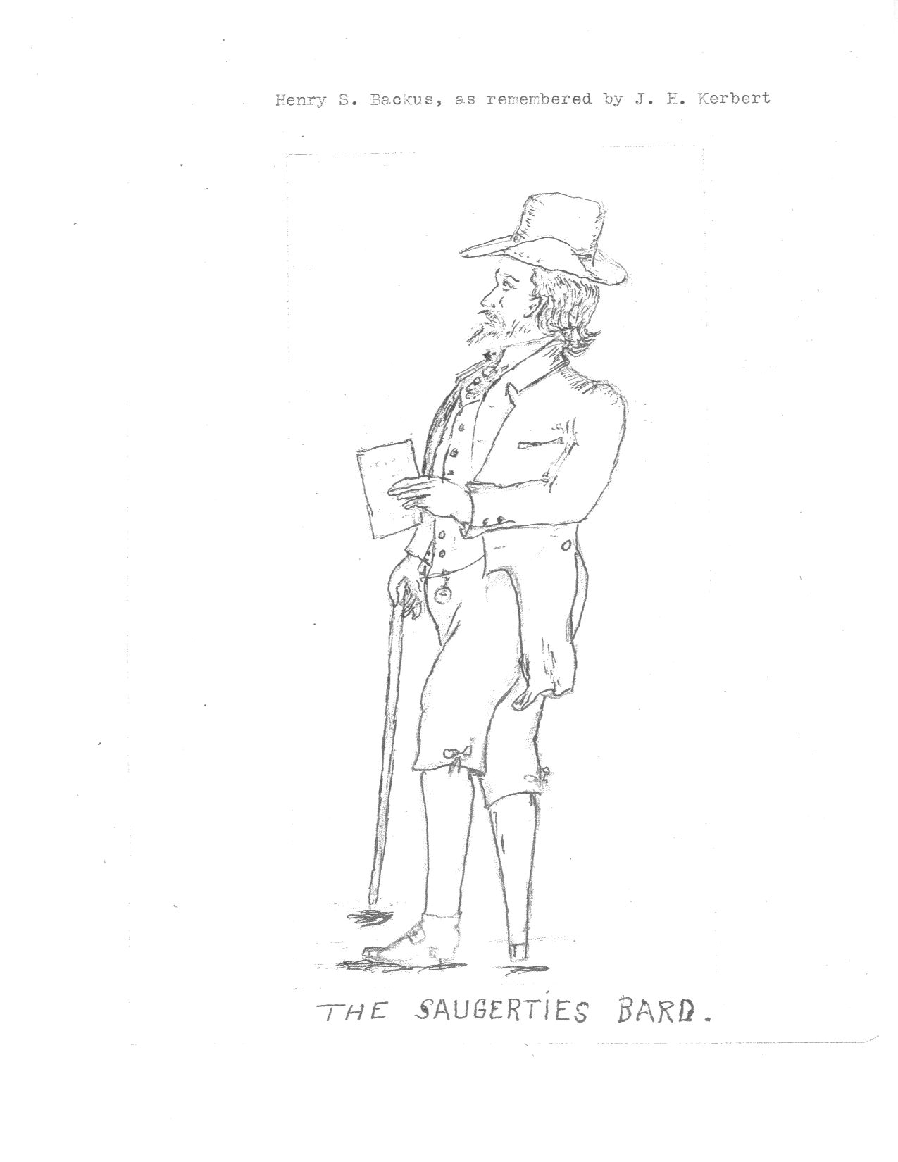 A Sketch of Henry Backus, the Saugerties bard